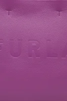 Kožená shopper kabelka Furla 	fialová	