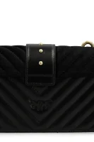 listová kabelka/kabelka na rameno mini love Pinko 	čierna	