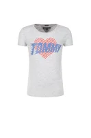 tričko ame animated logo | regular fit Tommy Hilfiger 	šedá	