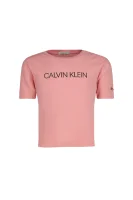 Tričko INSTITUTIONAL | Regular Fit CALVIN KLEIN JEANS 	ružová	