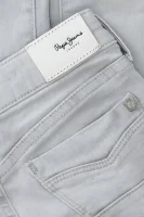džínsy pixlette | slim fit Pepe Jeans London 	šedá	