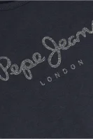 Tričko HANA GLITTER | Regular Fit Pepe Jeans London 	tmavomodrá	