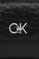 Kabelka na rameno RE-LOCK EW CONV CROSSBODY-EMB MN Calvin Klein 	čierna	