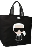 shopper kabelka ikonik Karl Lagerfeld 	čierna	