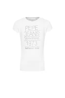 tričko jodie | regular fit Pepe Jeans London 	biela	