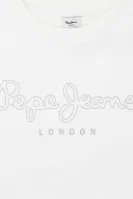 Mikina ROSE | Regular Fit Pepe Jeans London 	biela	