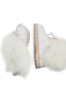 Kožené snehule Blurred Glossy | s prímesou vlny EMU Australia 	biela	