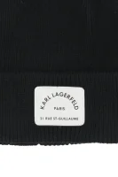 vlnená čiapka rue st guillaume Karl Lagerfeld 	čierna	