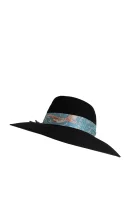 wełniany klobúk Elisabetta Franchi 	čierna	