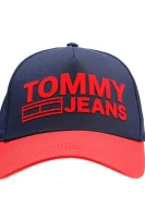 bejzbalová bunda Tommy Jeans 	tmavomodrá	