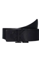 skórzany opasok Calvin Klein 	čierna	