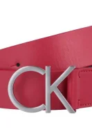 skórzany opasok ck logo Calvin Klein 	červená	