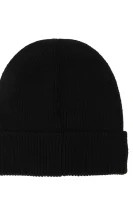 vlnená čiapka Lacoste 	čierna	