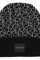obojstranný šál + čiapka Calvin Klein 	čierna	