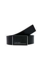 skórzany opasok Calvin Klein 	čierna	