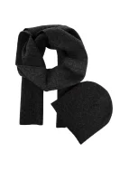čiapka + šál power logo Calvin Klein 	čierna	