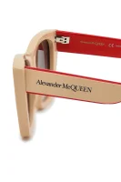 Slnečné okuliare Alexander McQueen 	púdrovo ružová	