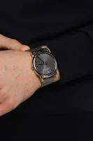 hodinky luigi Emporio Armani striebristá