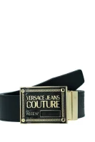Kožený obojstranný opasok Versace Jeans Couture 	čierna	