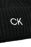 Čiapka ELEVATED | s prímesou vlny a kašmíru Calvin Klein 	čierna	