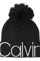 čiapka calvin pom pom | s prímesou vlny Calvin Klein 	čierna	
