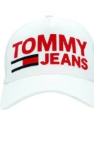 bejzbalová bunda flock print Tommy Jeans 	biela	
