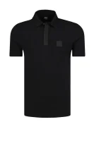 polo tričko palace | regular fit BOSS ORANGE 	čierna	