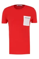 tričko pocket institutional | slim fit CALVIN KLEIN JEANS 	červená	
