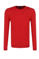 wełniany sveter botto-l | regular fit BOSS BLACK 	červená	