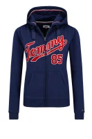 mikina tjw logo zip hoodie | regular fit Tommy Jeans 	tmavomodrá	
