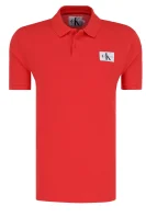 polo tričko monogram logo | regular fit | pique CALVIN KLEIN JEANS 	červená	
