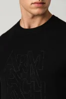sveter | regular fit | s prímesou vlny Armani Exchange 	čierna	