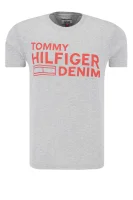 tričko | regular fit Hilfiger Denim 	sivá	