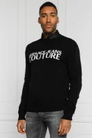 sveter | regular fit | s prímesou vlny Versace Jeans Couture 	čierna	