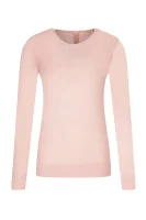 kašmírový sveter iberia | regular fit TORY BURCH 	púdrovo ružová	