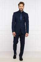 Vlnený oblek Huge6/Genius5 | Slim Fit BOSS BLACK 	tmavomodrá	