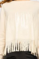 Vlnený sveter TRIAL | Loose fit | s prímesou kašmíru Pinko 	krémová	
