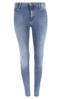 džínsy santana | skinny fit | high waist Tommy Jeans 	modrá	