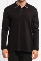 Polo tričko Donol212 | Regular Fit | pique HUGO 	čierna	