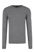 wełniany sveter | regular fit GUESS 	sivá	