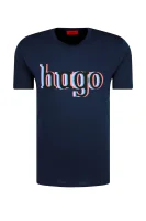 tričko dontrol | regular fit HUGO 	tmavomodrá	