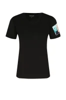 Tričko | Regular Fit Emporio Armani 	čierna	