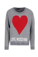 sveter | regular fit Love Moschino 	sivá	