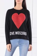 sveter | regular fit Love Moschino 	čierna	