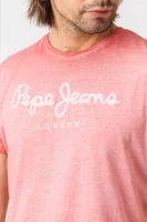 tričko west sir | regular fit Pepe Jeans London 	ružová	