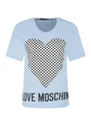 tričko | regular fit Love Moschino 	svetlomodrá	