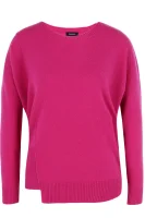 vlnený sveter contorno | loose fit | s prímesou kašmíru MAX&Co. 	fuchsia	