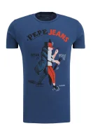 tričko parton | slim fit Pepe Jeans London 	modrá	
