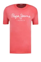 tričko west sir | regular fit Pepe Jeans London 	červená	