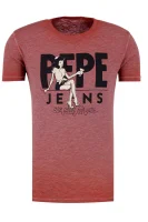tričko george | slim fit Pepe Jeans London 	červená	